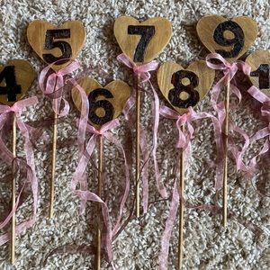 Wedding Decorations Table Numbers Rustic